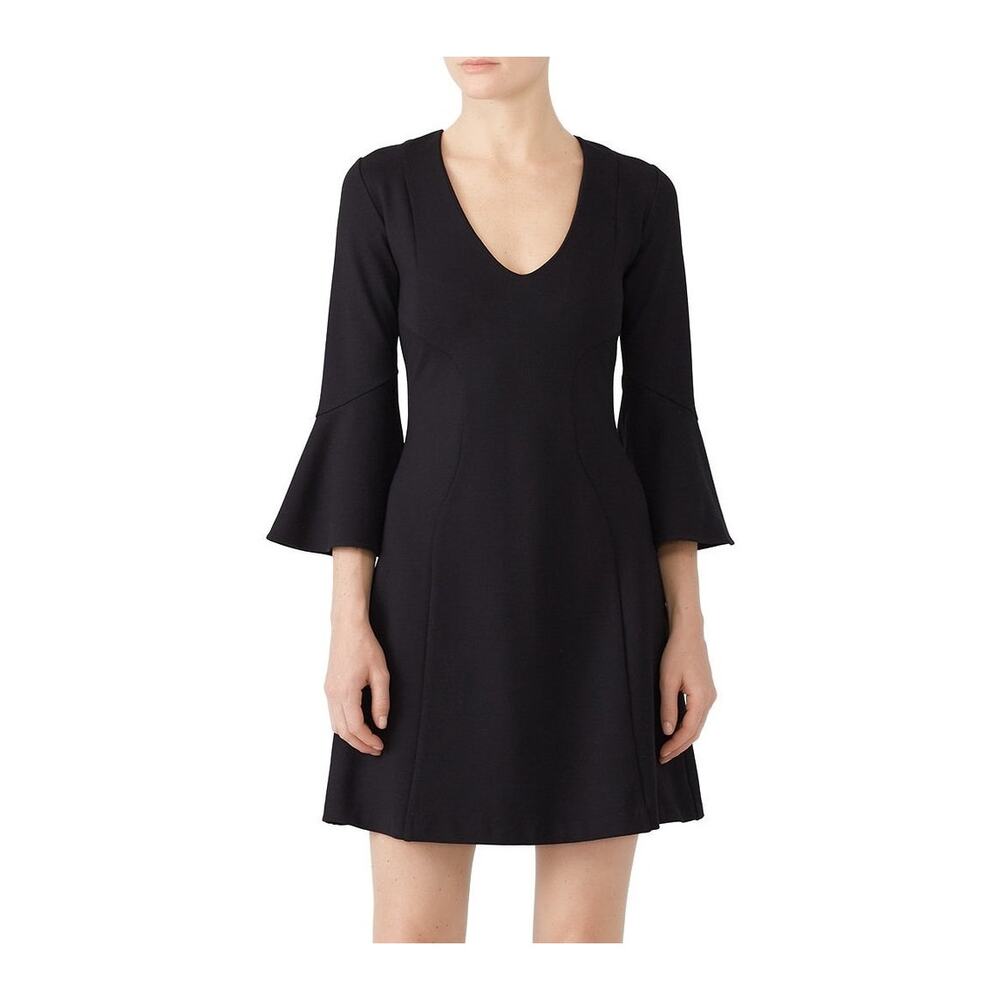 Amanda Uprichard Fresno Dress Black Crepe Hourglass Women’s Size Small